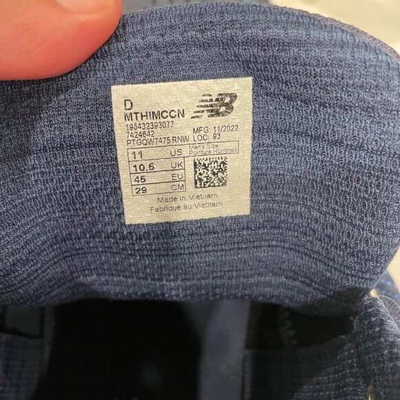 New Balance Fresh Foam X Hierro Mid Vintage Indigo Hiking Boot Size 11 - Picture 9 of 10